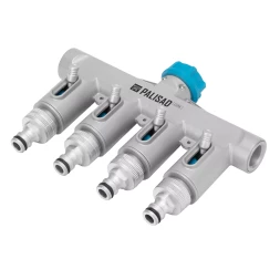 Разветвитель четырёхканальный Palisad 65833, с внутренней резьбой 3/4&quot;, алюминий, LUXE