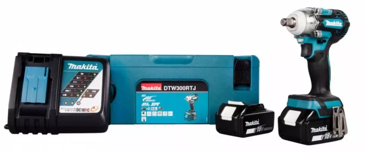 Аккумуляторный ударный гайковерт Makita DTW300RTJ (2 АКБ 5 Ач, ЗУ) купить в Екатеринбурге