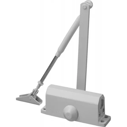 Доводчик дверной STAYER, для дверей массой до 80 кг, цвет белый 37916-80 купить в Екатеринбурге