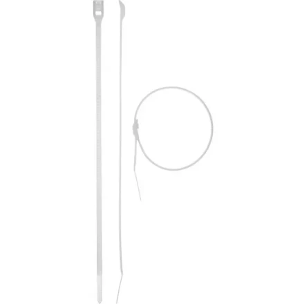 Кабельные стяжки белые КОБРА, с плоским замком, 4.6 х 280 мм, 25 шт, нейлоновые, ЗУБР 30930-46-280 купить в Екатеринбурге