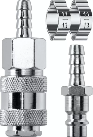 Набор переходников KRAFTOOL елочка - рапид штуцер  +  рапид муфта - елочка 06599-08-H купить в Екатеринбурге