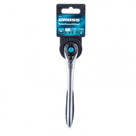 Ключ трещоточный 120 зубьев 1/4&quot; Gross 14135 купить в Екатеринбурге