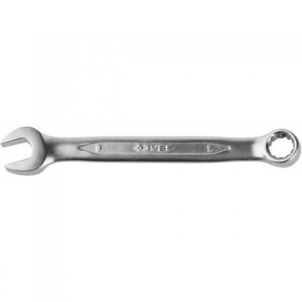 Ключ ЗУБР &quot;ПРОФИ&quot; гаечный комбинированный, Cr-V сталь, хромированный, 9мм 27022-09 купить в Екатеринбурге