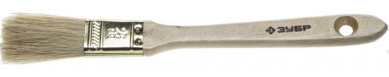 Кисть плоская  ЗУБР &quot;УНИВЕРСАЛ-ЭКСПЕРТ&quot;, натуральная щетина, деревянная ручка, 25мм 4-01005-025 купить в Екатеринбурге