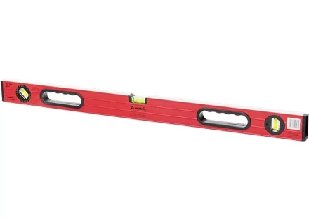 Уровень алюминиевый 600 мм  фрезерованный. 3 глазка 1 поворотный. две ручки. усиленный MATRIX 34506 купить в Екатеринбурге