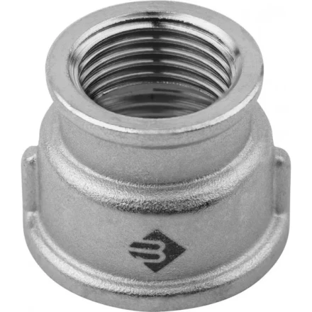 Муфта ЗУБР &quot;ЭКСПЕРТ&quot; переходная, никелированная латунь, 1/2&quot;-3/4&quot; 51292-1/2-3/4 купить в Екатеринбурге