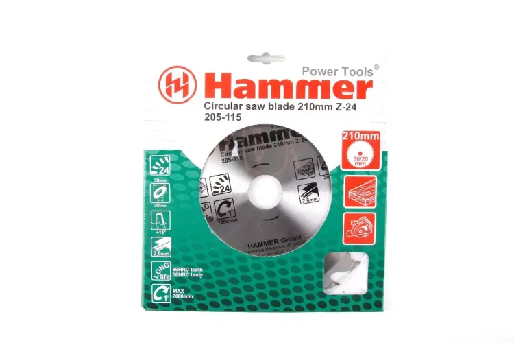 Диск пильный твердосплавный HAMMER Ф210х30мм 24зуб. купить в Екатеринбурге
