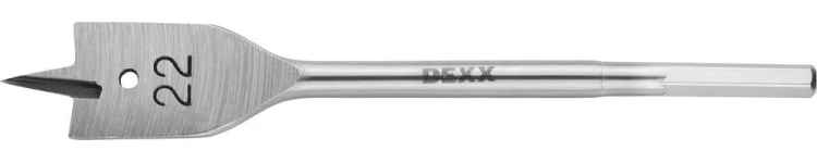 Сверло по дереву перовое, шестигранный хвостовик, DEXX 2945-22, d=22мм 2945-22 купить в Екатеринбурге