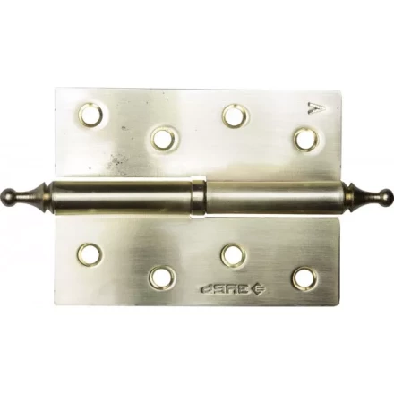 Петля дверная разъемная ЗУБР &quot;ЭКСПЕРТ&quot;, 1 подшипник, цвет мат. латунь (SB), левая, с крепежом, 100х75х2,5мм,2шт 37605-100-3L купить в Екатеринбурге