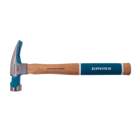Молоток-гвоздодер,560 г Gross 10419, угол 75, магнит, обрезиненная рукоятка AMERICAN HICKORY купить в Екатеринбурге