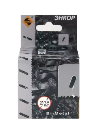 Коронка Bi-Metal Ф38 мм М3 Энкор 24138 купить в Екатеринбурге