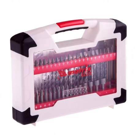 Набор сверл комбинированный по металлу 1-6 мм бетону 4-8 мм дереву 3-8 мм перки биты 44 шт адаптер головки 6 шт 75 предметов Pro Matrix 725675 купить в Екатеринбурге