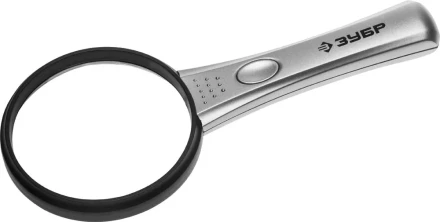 Лупа ЗУБР &quot;МАСТЕР&quot;, светодиодная подсветка, 3-х/5-х кратное увеличение, диаметр линзы 75мм 40541-75 купить в Екатеринбурге