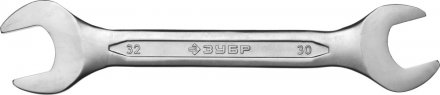 Ключ ЗУБР &quot;МАСТЕР&quot; гаечный рожковый, Cr-V сталь, хромированный, 30х32мм 27010-30-32 купить в Екатеринбурге
