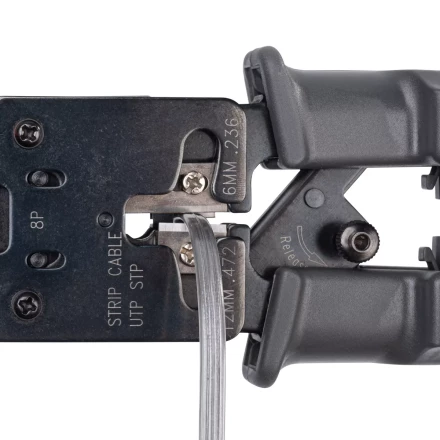 Кримпер многофункциональный КВТ JT-03T с 3 встроенными модулями для обжима RJ-45, RJ-12, RJ-11 (84493) купить в Екатеринбурге