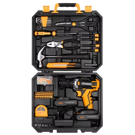 Дрель аккумуляторная DEKO DKCD20FU-Li, 063-4178 + набор 104 аксессуара купить в Екатеринбурге