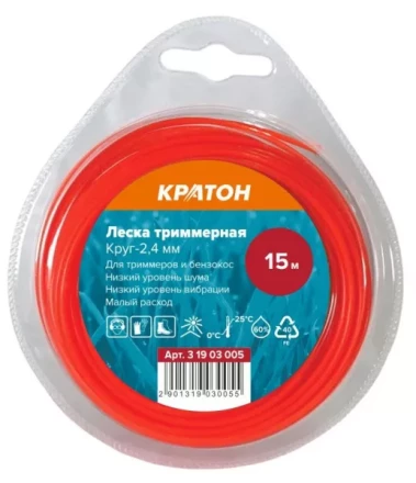 Леска триммерная Кратон Круг-2,4мм 3 19 03 005 купить в Екатеринбурге