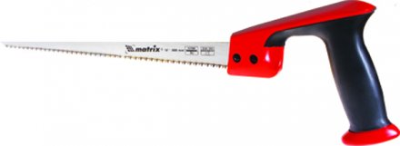 Ножовка по дереву выкружная 300 мм каленый зуб двухкомпонентная рукоятка MATRIX 23103 купить в Екатеринбурге