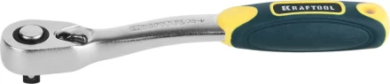 Трещотка для торцовых головок KRAFTOOL &quot;PRO&quot;, Сr-V сталь, 72 зубца, изогнутая, 1/4&quot; 27795-1/4_z02 купить в Екатеринбурге