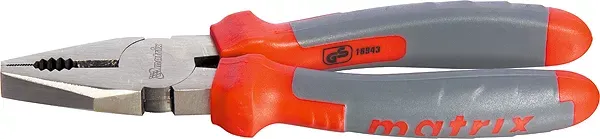 Плоскогубцы комбинированные 200мм двухкомпонентные рукоятки MATRIX PROFESSIONAL 16944 купить в Екатеринбурге