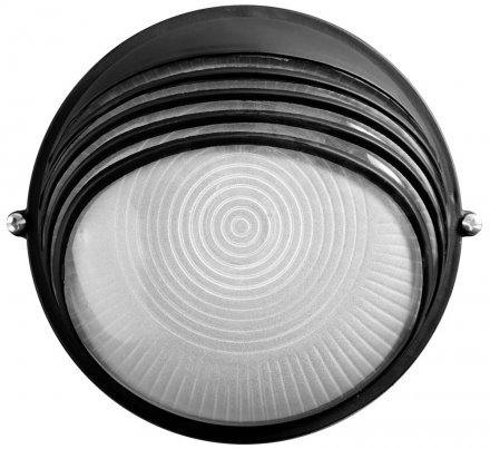 Светильник уличный СВЕТОЗАР влагозащищенный с верхним декоративным кожухом, цвет черный, 60Вт SV-57271-B купить в Екатеринбурге