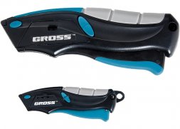 Набор ножей GROSS трехкомпонентные рукоятки авто выброс/возврат лезвия 100 мм 2 шт 78876