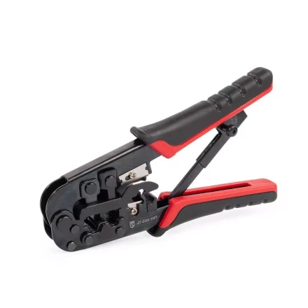 Кримпер многофункциональный КВТ JT-03А с 3 встроенными модулями для обжима RJ-45, RJ-12, RJ-11, RJ-22 (89228) купить в Екатеринбурге