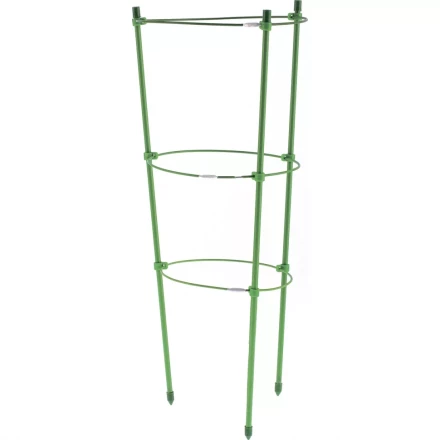 Поддержка для растений круглая h 45 см металл в пластике 3 кольца PALISAD 644005 купить в Екатеринбурге