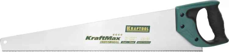 Ножовка KRAFTOOL "EXPERT" "SuperMax", универсальн быстрый и точный рез, универсальн средний закален зуб, 7/8TPI, 550мм 15222-55 купить в Екатеринбурге