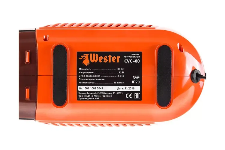 Автомобильный пылесос 12 В WESTER CVC-80 купить в Екатеринбурге
