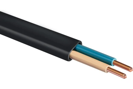 ЗУБР ВВГ-Пнг(А)-LS, 2 x 1.5 мм2, 50 м, ГОСТ 31996-2012, плоский, силовой кабель с пониженным дымо-газовыделением, Профессионал (60006-50) купить в Екатеринбурге