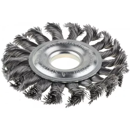 ЗУБР &quot;ПРОФЕССИОНАЛ&quot;. Щетка дисковая для УШМ, плетеные пучки стальной проволоки 0,5мм, 115х22мм 35190-115_z01 купить в Екатеринбурге