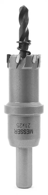 ТСТ коронка MESSER 21X25 с центрирующим сверлом и толкающей пружиной купить в Екатеринбурге