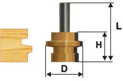 Фреза комбинированная универсальная Ф30,5Х26 мм хвостовик 12 мм Энкор 46505