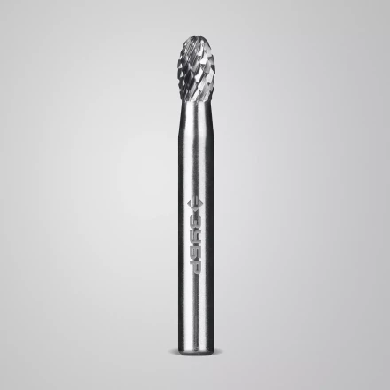 Зубр Твердосплавная борфреза E - овал, 6 х 10 мм, радиус 2.5 мм (28804-6-10) купить в Екатеринбурге