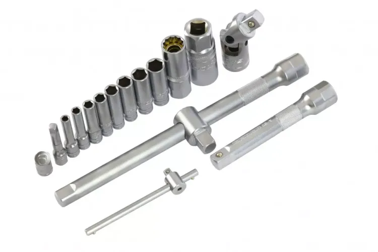 Набор инструментов 78 предметов , 120 зубьев, CrV, 1/4", 1/2" Gross 14148 купить в Екатеринбурге