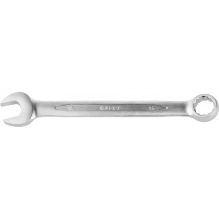 Ключ ЗУБР &quot;ПРОФИ&quot; гаечный комбинированный, Cr-V сталь, хромированный, 15мм 27022-15 купить в Екатеринбурге