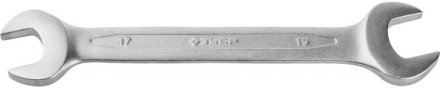 Ключ ЗУБР &quot;ПРОФИ&quot; гаечный рожковый, Cr-V сталь, хромированный, 17х19мм 27027-17-19 купить в Екатеринбурге