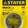 Плашка круглая ручная STAYER "MASTER", сталь 9ХС, для трубной резьбы G 1/2`` 28029-1/2 купить в Екатеринбурге