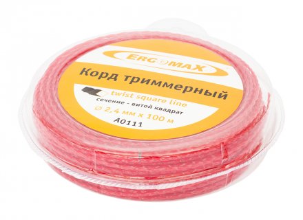 Корд триммерный Twist square line А0111 Ergomax купить в Екатеринбурге