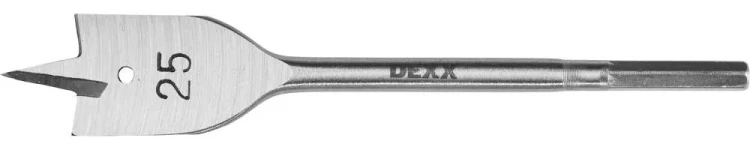 Сверло по дереву перовое, шестигранный хвостовик, DEXX 2945-25, d=25мм 2945-25 купить в Екатеринбурге