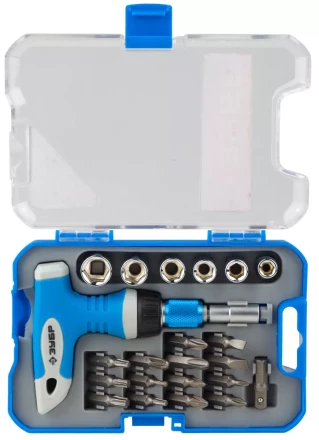 Набор ЗУБР &quot;ЭКСПЕРТ&quot; Отвертка реверсивная с пистолетной двухкомпонетной рукояткой; Cr-V биты, 22 предмета 25412-H22 купить в Екатеринбурге