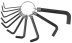 Набор DEXX: Ключи имбусовые, оксидированные, на кольце, HEX, 1,5-2-2,5-3-3,5-4-5-5,5-6-8, 10шт 27403-H10 купить в Екатеринбурге