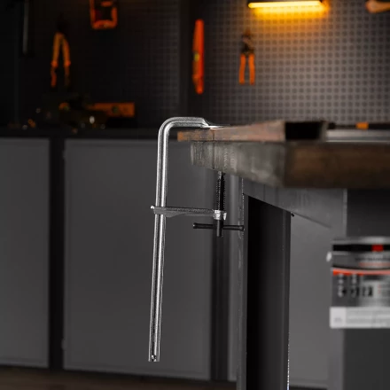 Струбцина F-образная Denzel, 80x300мм, кованая 20466 купить в Екатеринбурге