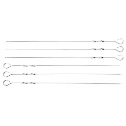 Шампуры KRAFTOOL &quot;EXPERT&quot; плоские, усиленные, нерж. сталь 2мм, длина 600мм, в блистере, 6шт 68331-60-H6