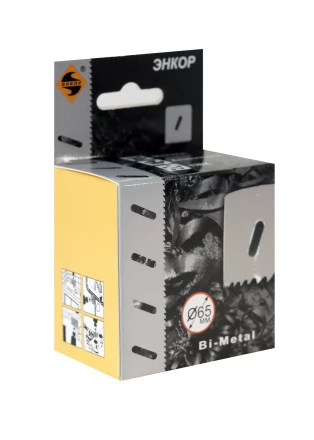 Коронка Bi-Metal Ф65 мм М3 Энкор 24165 купить в Екатеринбурге