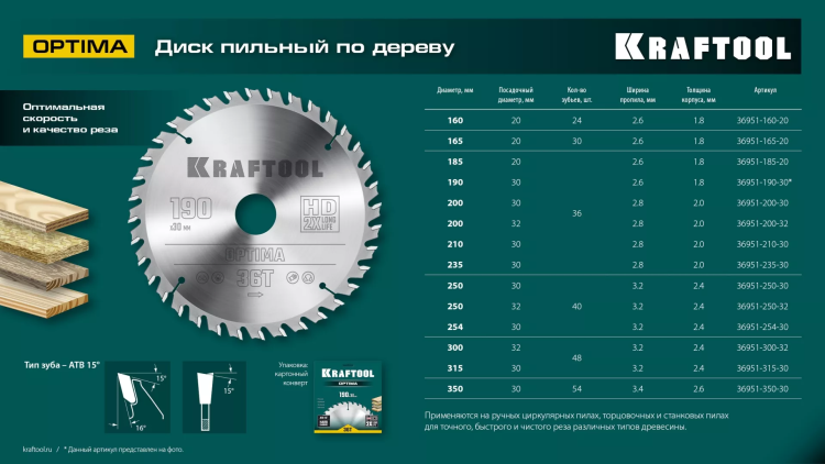 Диск пильный OPTIMA, повышенный ресурс 36951-165-20 купить в Екатеринбурге