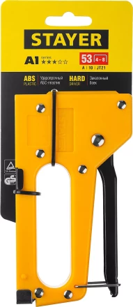 Степлер &quot;A 53&quot;, пластиковый корпус, для тонкой скобы тип 53 (4-8 мм), STAYER Master 3140_z01 купить в Екатеринбурге