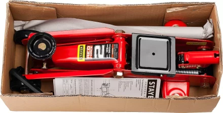 Домкрат гидравлический подкатной &quot;RED FORCE&quot;, 2т, 125-320мм, STAYER 43152-2 43152-2 купить в Екатеринбурге