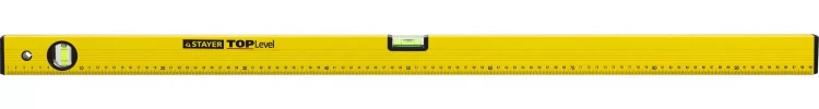 Уровень STAYER "STANDARD" "TOPLevel", коробчатый, 2 противоударных ампулы, линейка, 100см 3460-100_z03 купить в Екатеринбурге